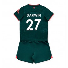 Liverpool Darwin Nunez #27 Tredjedraktsett Barn 2022-23 Kortermet (+ korte bukser)